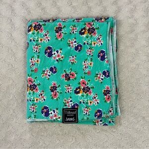Milkmaid Goods Purple Pink Floral Baby Swaddle Blanket Thin Stretchy USA Made
